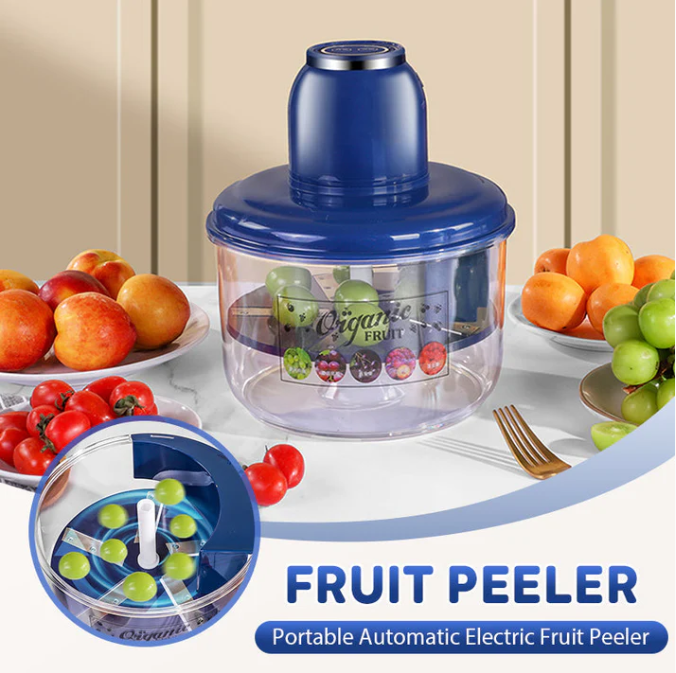 Portable automatic fruit peeler